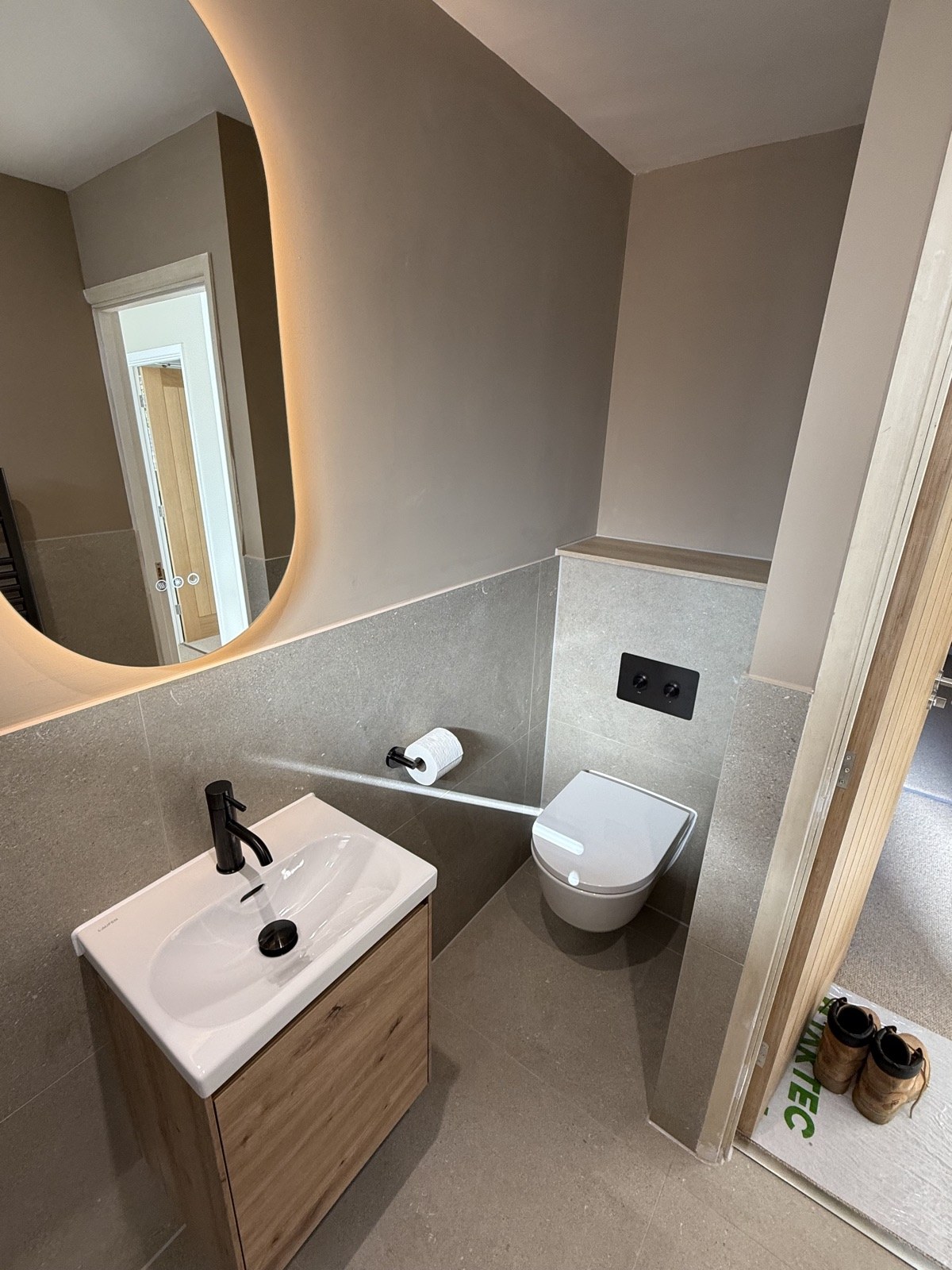 Finished walk-in shower room, Norwich
