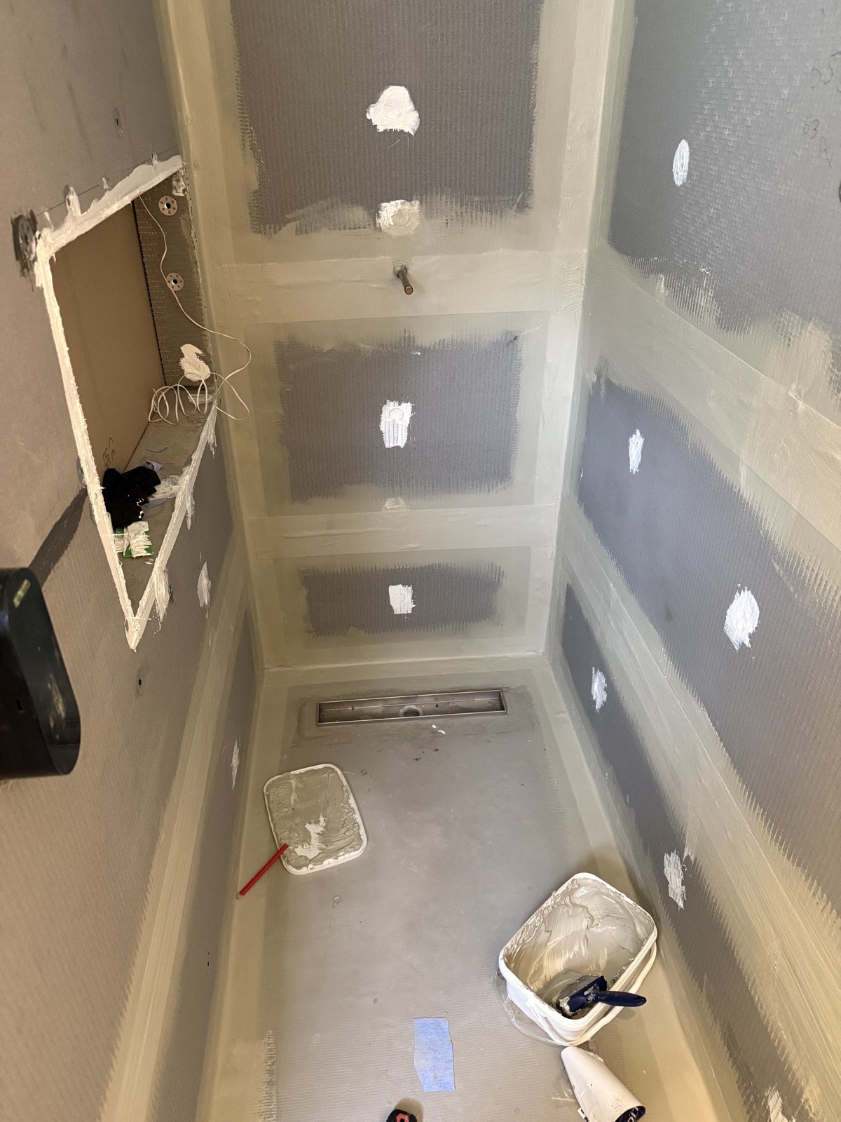 Waterproofing and tanking before tiling