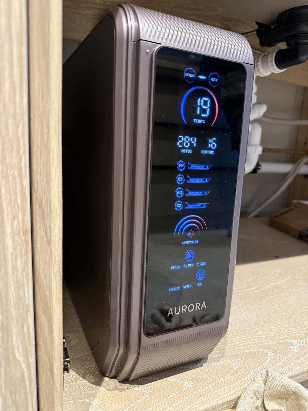 Reverse osmosis drinking water unit installed near Norwich