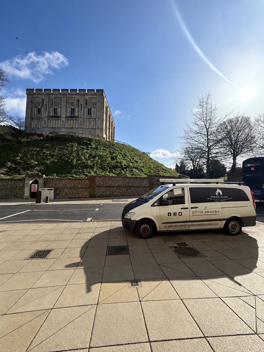 Precision van in Norwich, ready for a property visit