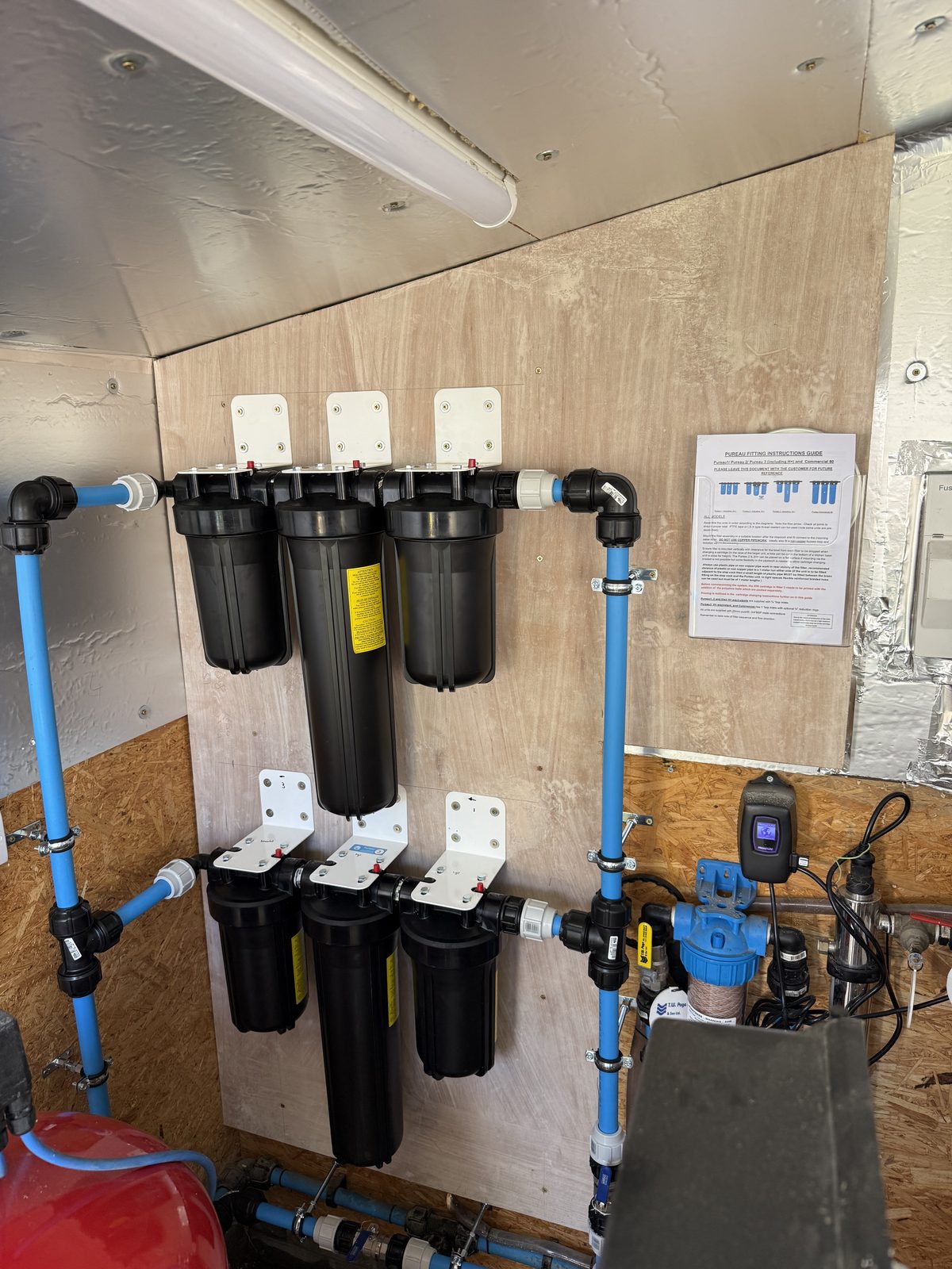 Aquatiere multi-stage whole-house filtration system installed by Precision near Norwich